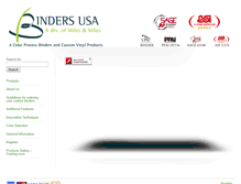 Tablet Screenshot of binderusa.com